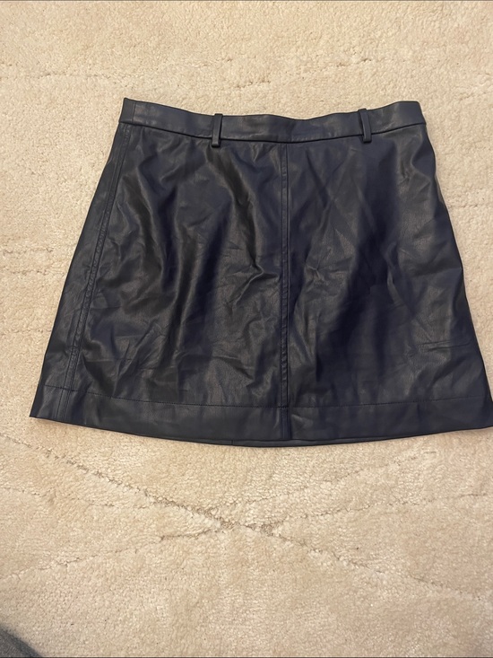 J. Crew Dresses & Skirts - J. Crew Navy blue Faux Leather Mini Skirt - Women